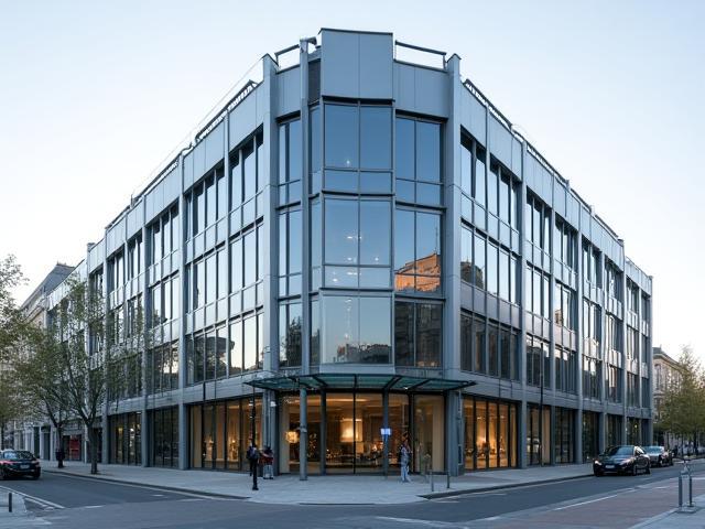 Exterior view of the Stratos Advisory Group office building in Brussels