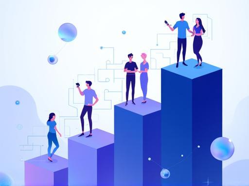 Image representing organizational structure for a tech company
